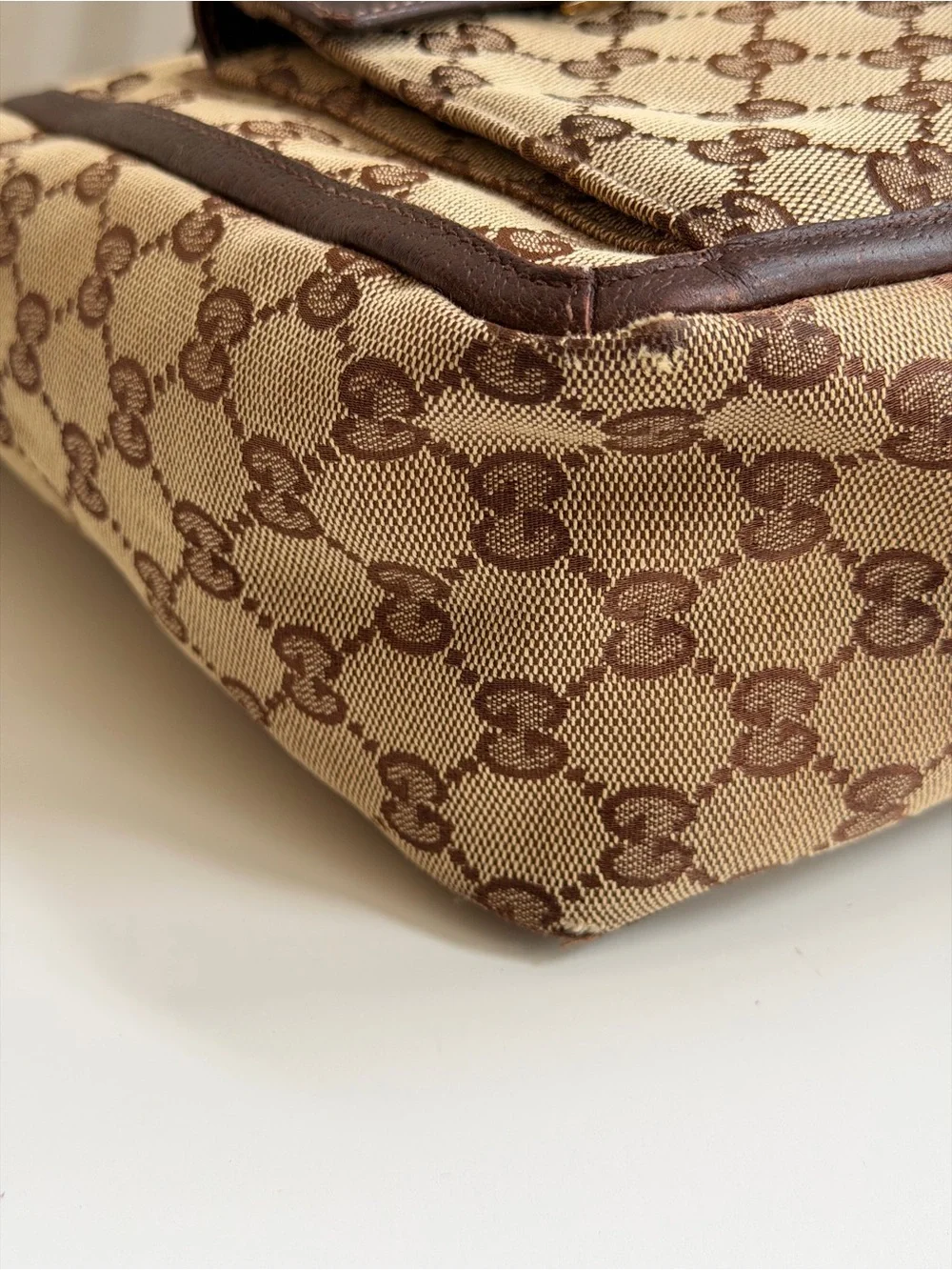 Authentic GUCCI GG Canvas Abbey Pocket Tote bag